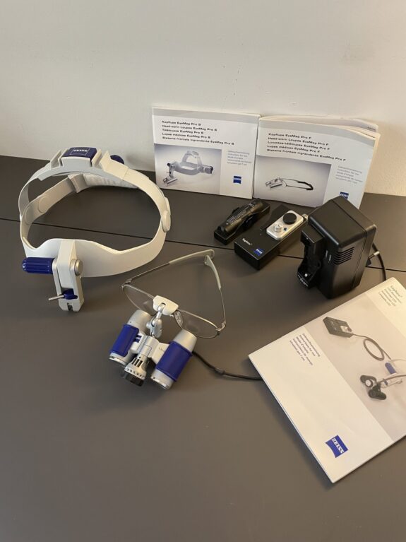 ZEISS EyeMag Pro Lupenbrillen-Set komplett (ProS+ProF, 4,3×400mm) | 332867