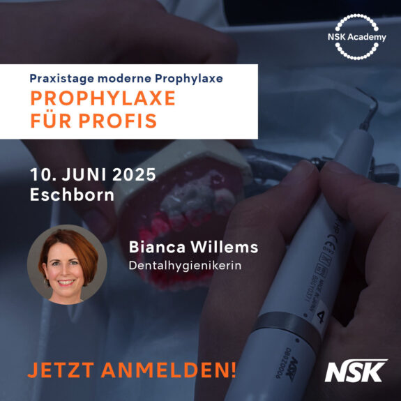 NSK Academy: Praxistage Moderne Prophylaxe 2026: Prophylaxe für Profis | 331674