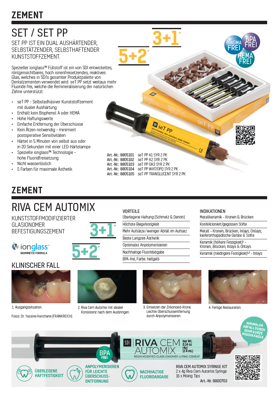 SDI ANGEBOTE | ZEMENT SET / SET PP & RIVA CEM AUTOMIX | 386856