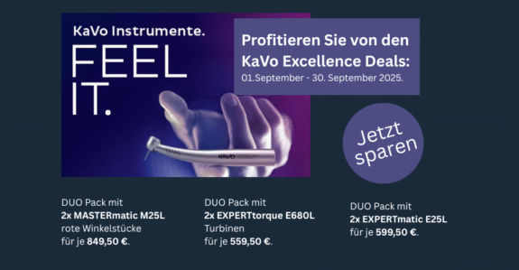 KaVo: Instrumentenaktion – FEEL IT. Die neuen KaVo Excellence Deals | 331884