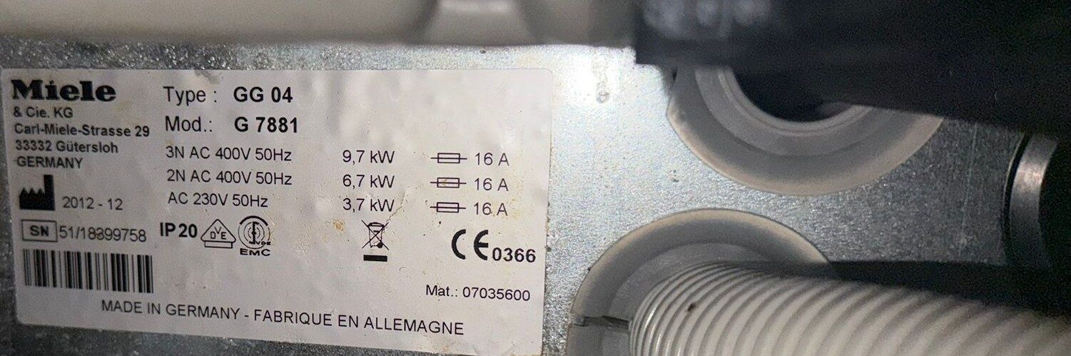Miele Thermodesinfektor G 7881 mit DOS Modul K60 Dosierung 400V mit Zubehör TOP | 333906 Miele Thermodesinfektor G 7881 mit DOS Modul K60 Dosierung 400V mit Zubehör TOP | 333906