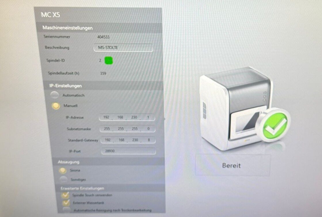 Dentsply Sirona inLab MC X5 Fräseinheit / Absaugung / In Lab CAM SW 20 Lizenz | 334492 Dentsply Sirona inLab MC X5 Fräseinheit / Absaugung / In Lab CAM SW 20 Lizenz | 334492