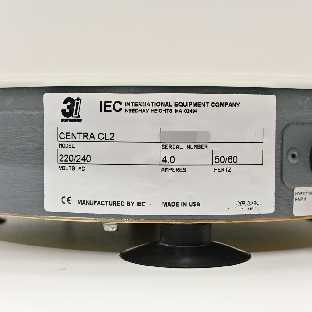 International Equipment Company Centra CL 2 Zentrifuge Gebraucht | 334018 International Equipment Company Centra CL 2 Zentrifuge Gebraucht | 334018