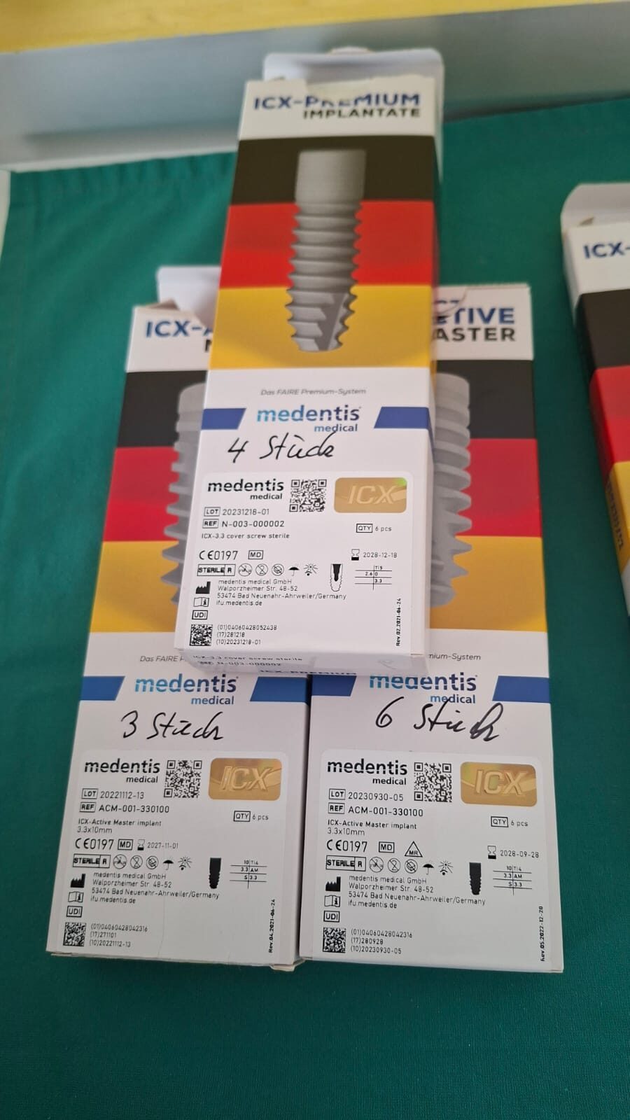 ICX medentis Implantate und Hilfsteile neu zu 50% des Neupreises | 333450 ICX medentis Implantate und Hilfsteile neu zu 50% des Neupreises | 333450