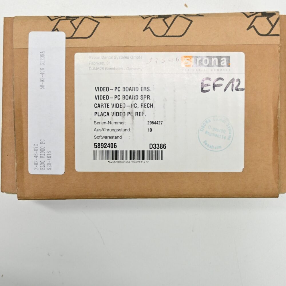 Sirona Video PC Board Platine, REF: 5892406, neu | 334042