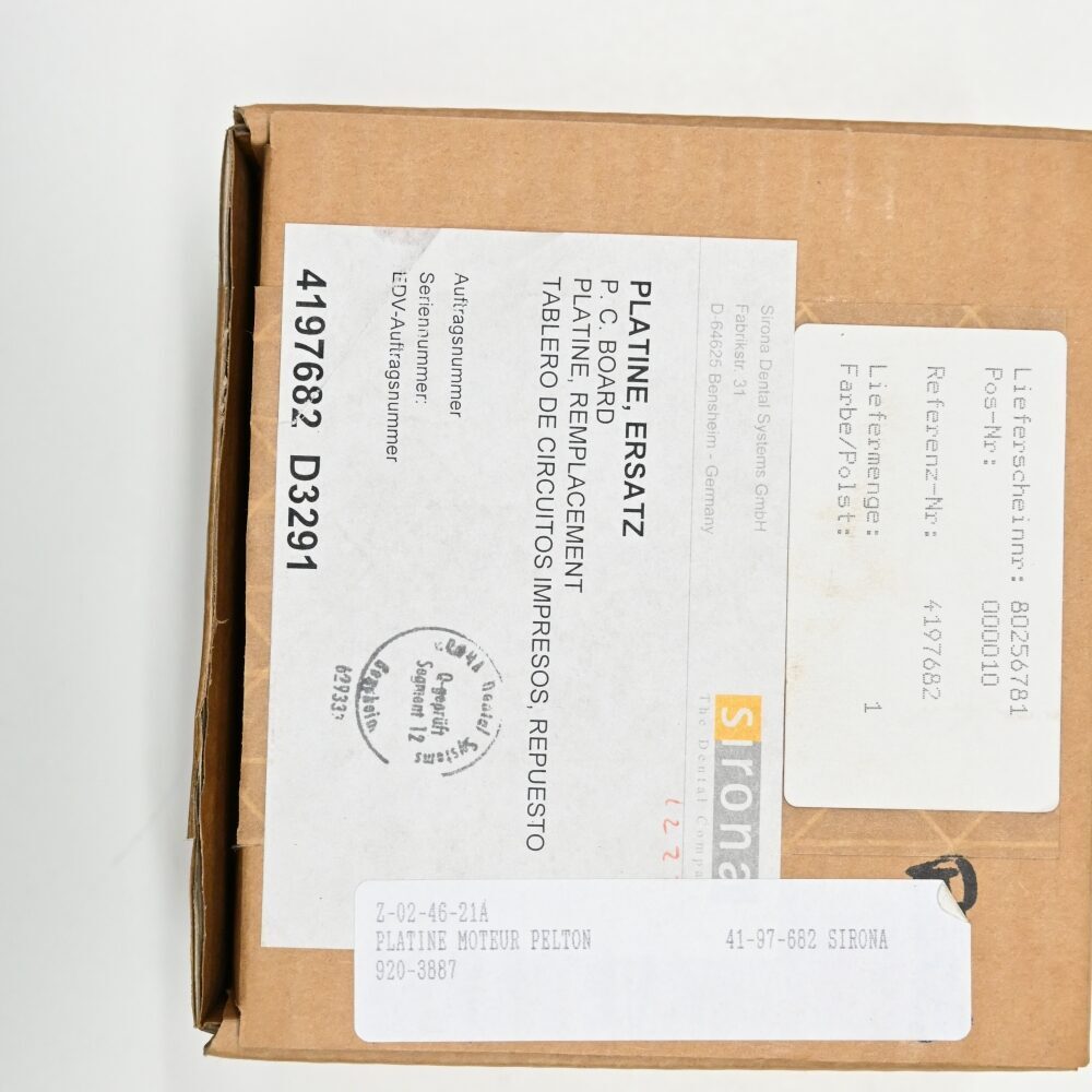 Sirona C Board Platine, REF: 4197682, neu | 334161 Sirona C Board Platine, REF: 4197682, neu | 334161