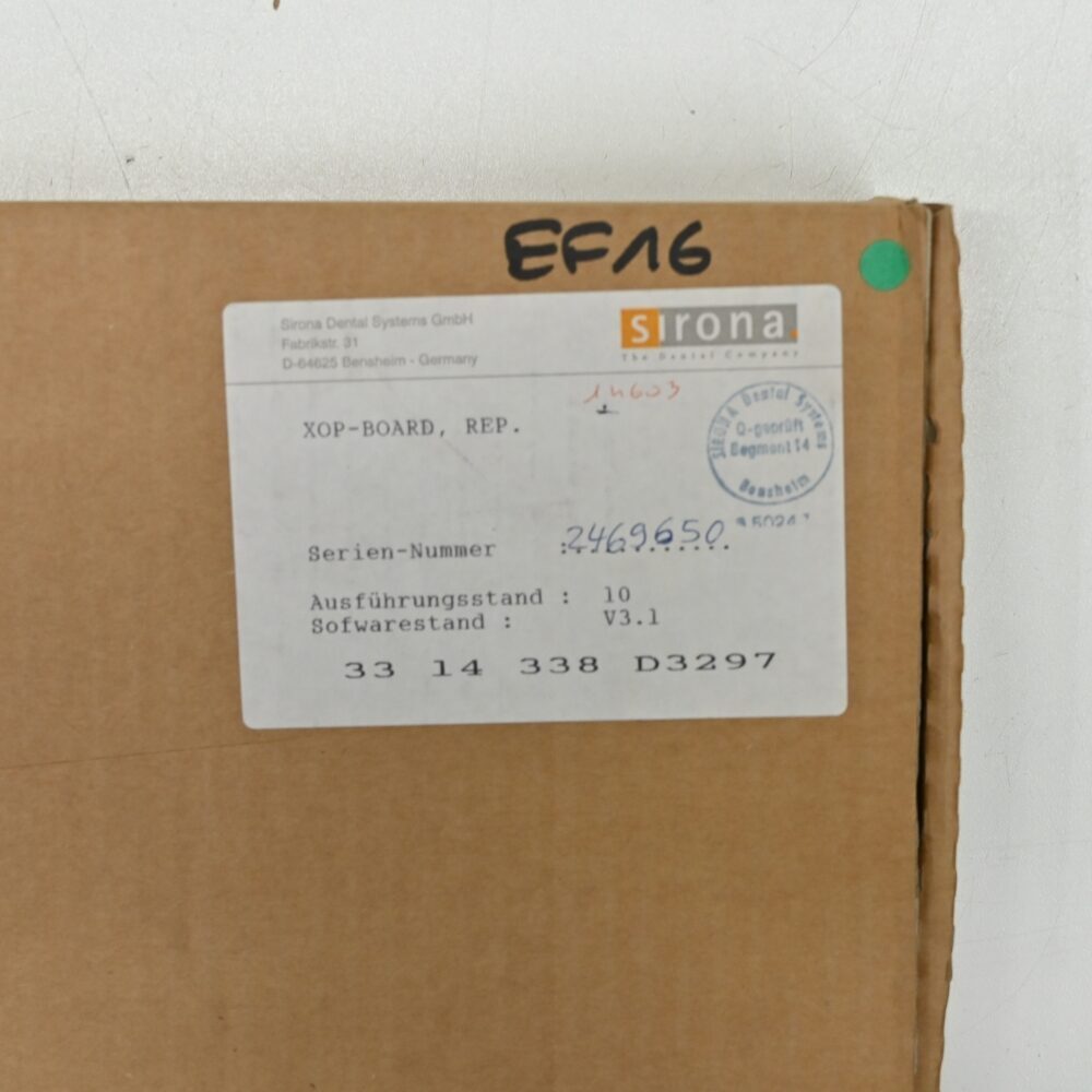 Sirona Platine XOP-Board REF: 3314338, neu | 334222 Sirona Platine XOP-Board REF: 3314338, neu | 334222