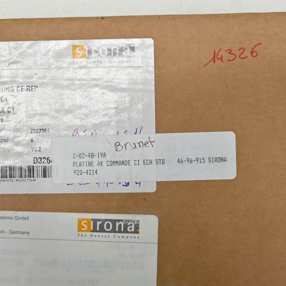 Sirona Platine AK Commande Steuerung C1 ECH REF: 4696915, neu | 334214 Sirona Platine AK Commande Steuerung C1 ECH REF: 4696915, neu | 334214