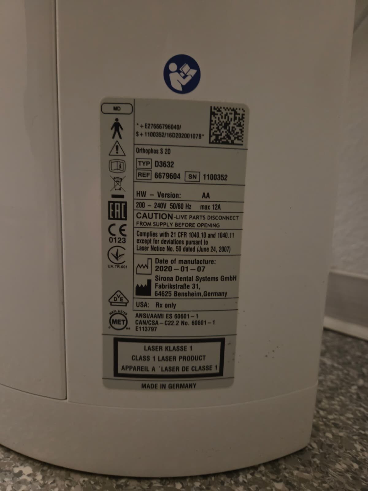 Orthophos S 2D | 334575 Orthophos S 2D | 334575