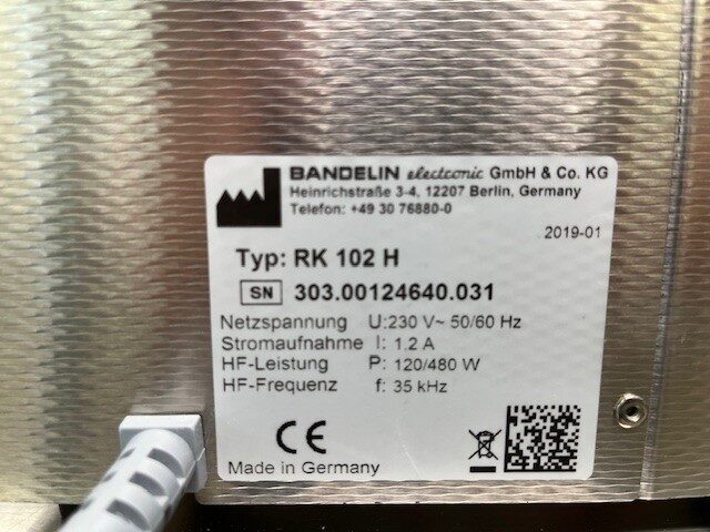 Bandelin Ultraschallgerät Sonorex RK102H gebraucht | 336213