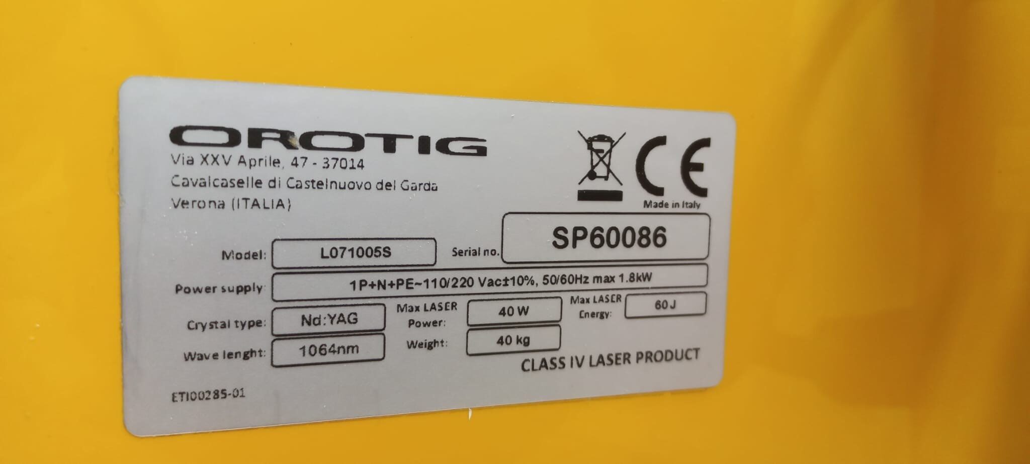 Gebrauchter SCHÜTZ-DENTAL Advance 60 Orotig Nd:YAG Laser – 2016, 40W, Topzustand! | 334976