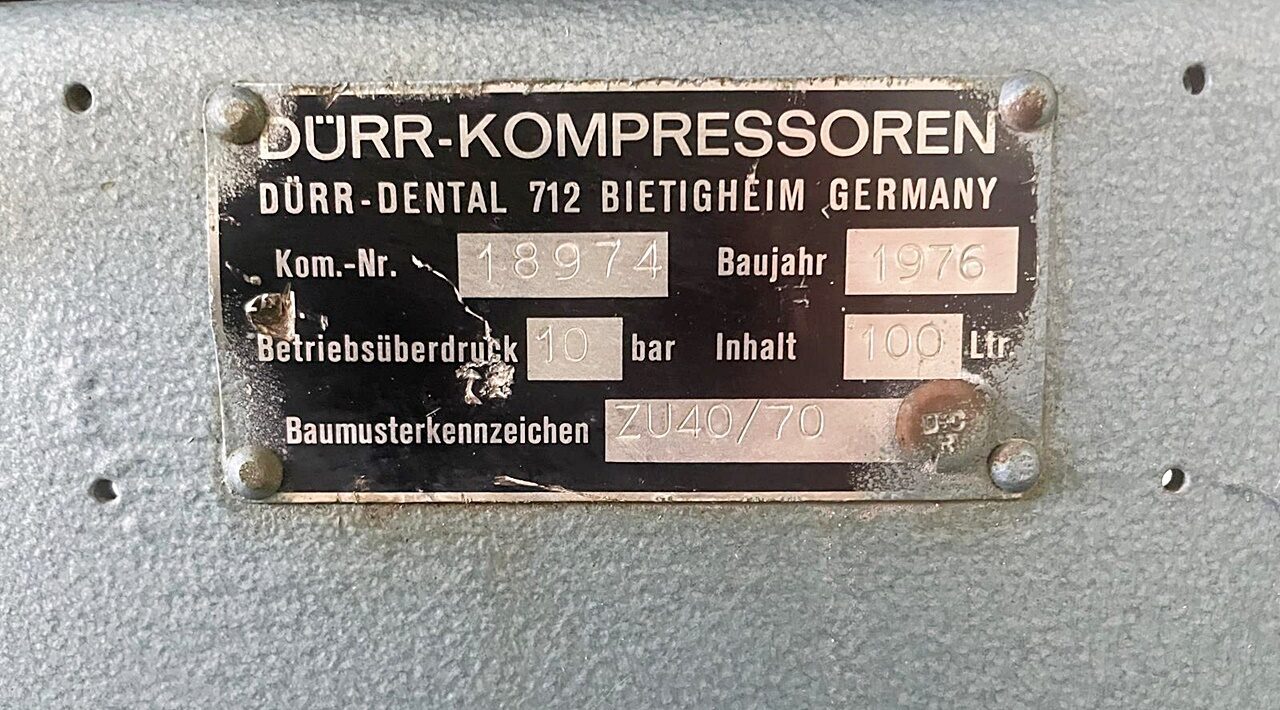 Dürr Dental Kompressor Typ 4721 mit Aggregat &Trockenluftanlage | 334605