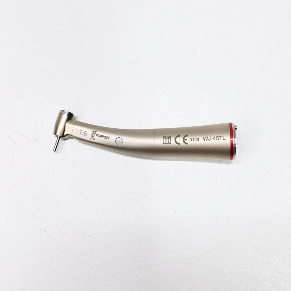 Woodpecker WJ-45 TL Schnellläufer Winkelstück mit Licht rot 1:5 neu | 334666