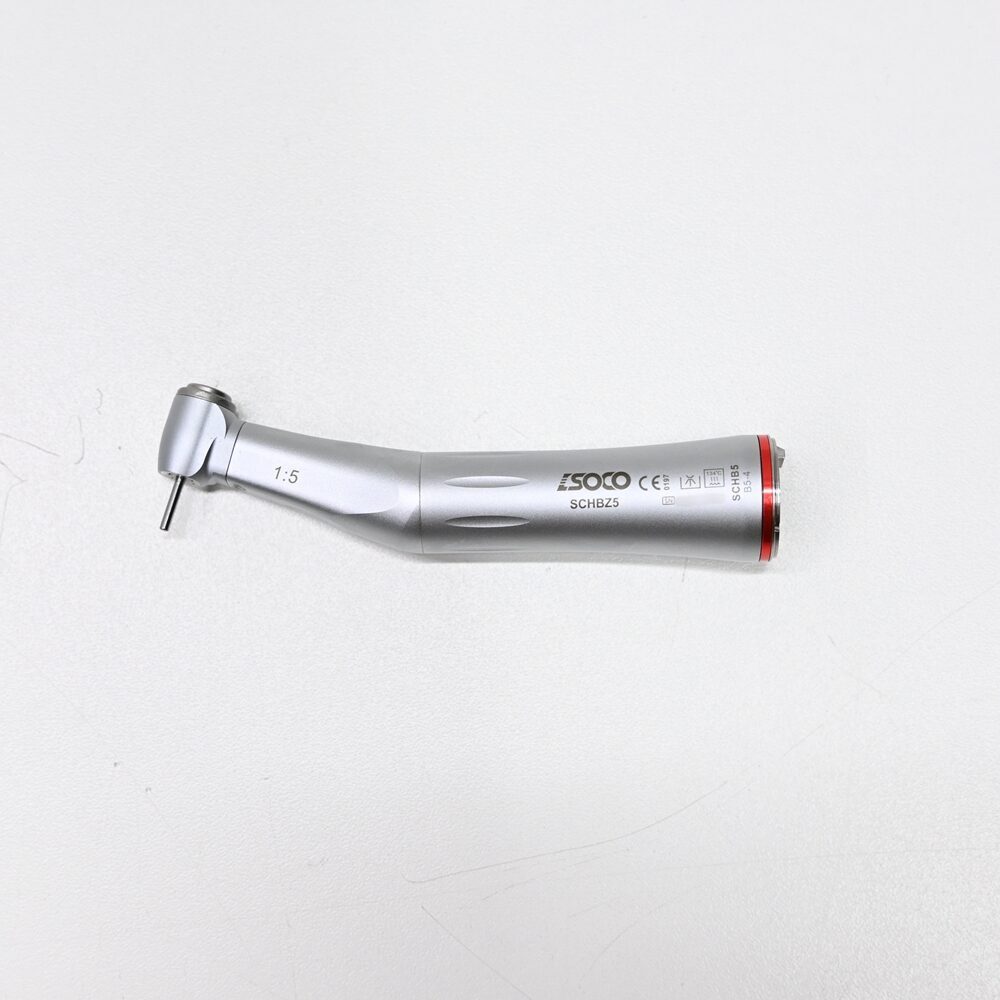 Soco SCHB5 Schnellläufer Winkelstück mit Licht, rot, 1:5, neu | 335228