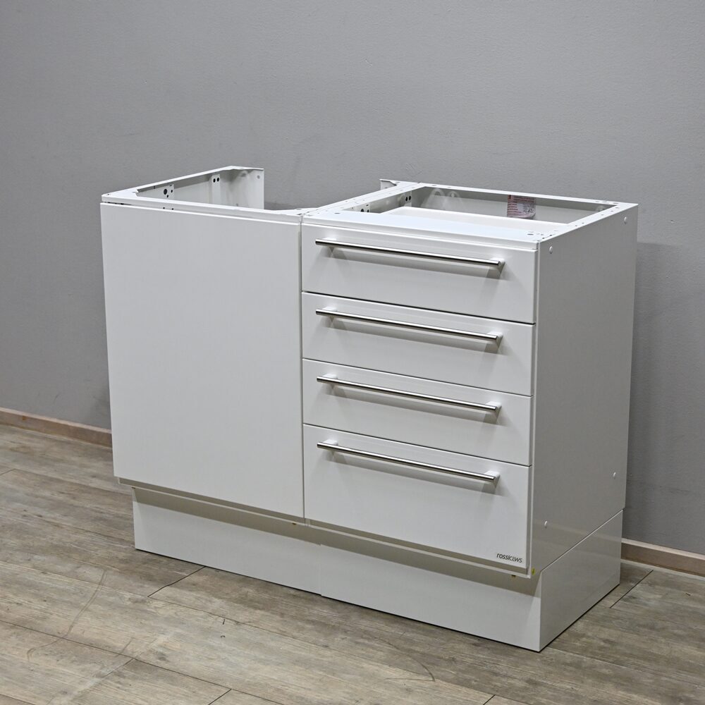 Rossicaws ADAM 2er Stahl Behandlungszeile / Schrankzeile Dental Zahnarzt Ausstellungsstück | 335611