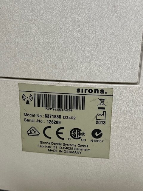 Sirona D3492 Dental CAD Scanner CEREC AC 2013 | 336365