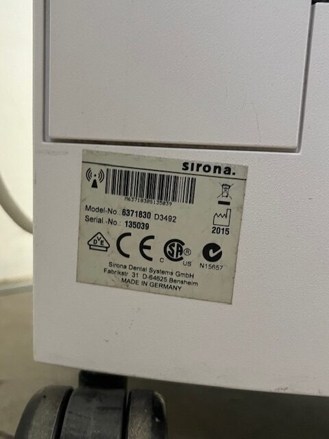 Sirona D3492 Dental CAD Scanner CEREC AC 2015 | 336387