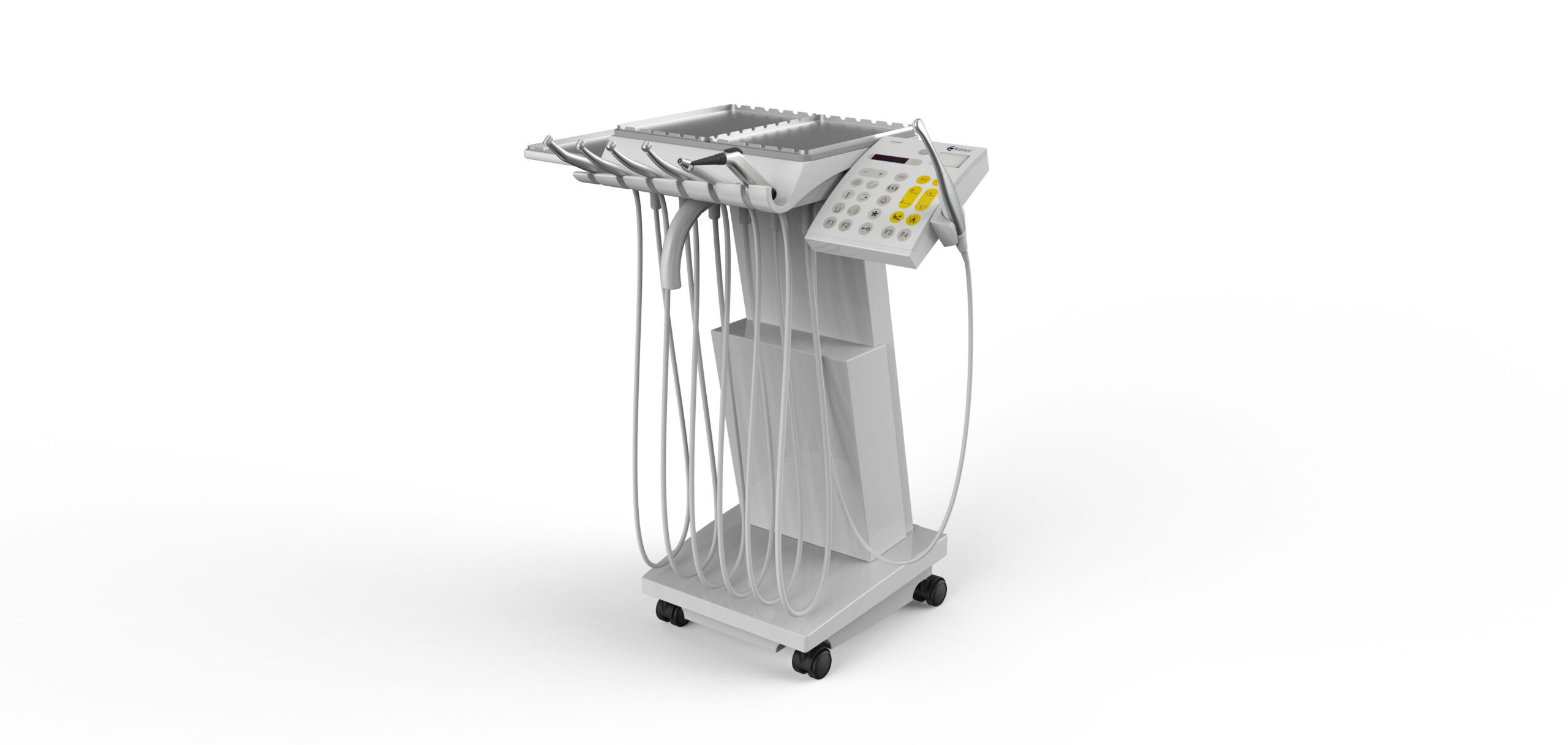 Ritter Cart Stand Alone – Mobiler Arzttisch / Behandlungscart mit integrierter Instrumentenkonsole | Made in Germany | 335859