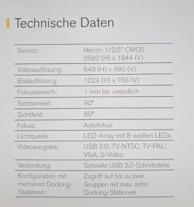 Intraorale Kamera Kodak 1500 Wireless | 337555