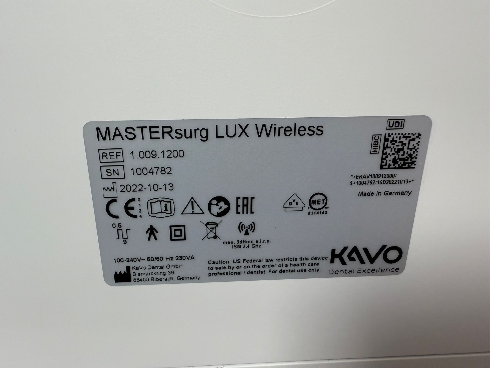 KaVo MASTERsurg Lux Wireless Chirurgiegerät Komplette Chirurgie Einheit Dental | 336774