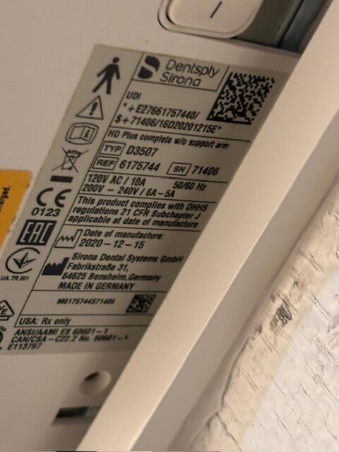 Sirona Dentsply Heliodent plus 2020 Röntgengerät | 336524