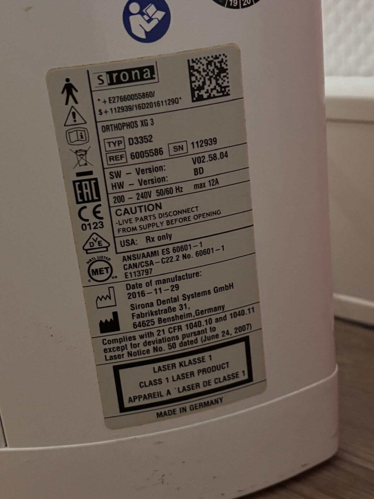 Sirona Orthophos Röntgengerät Dental 2016 | 336530