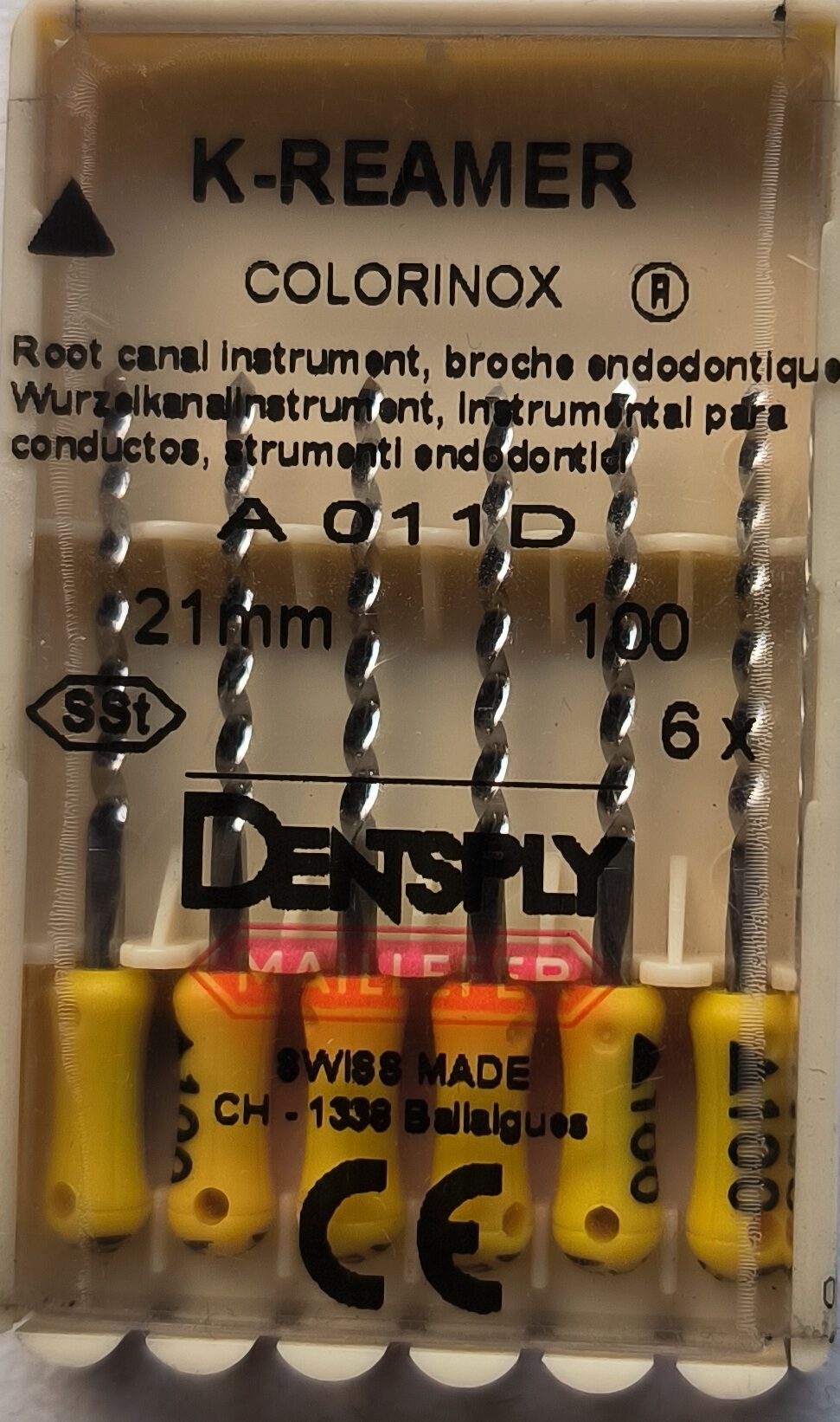 K-Reamer Colorinox Nr. 100 21mm unsteril (2x 6 Stück) | 336844