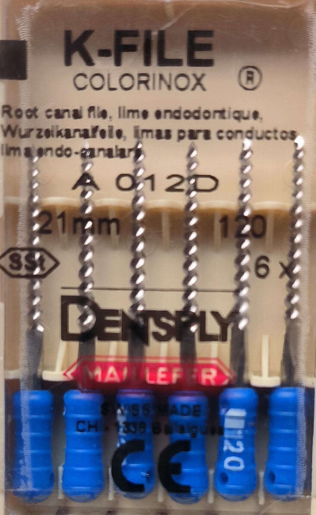 K-File Colorinox Nr. 120 21mm unsteril (2x 6 Stück) | 336859