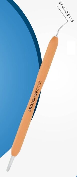 Parodontalsonde WHO Silikongriff hellorange (2 Stück) | 337207