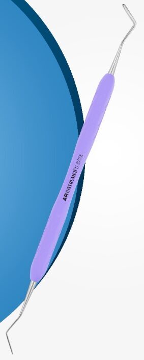 Heidemannspatel 1,5 mm Silikongriff hellviolett (2 Stück) | 337197