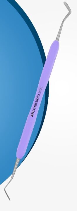 Heidemannspatel 2,5 mm Silikongriff hellviolett (2 Stück) | 337201