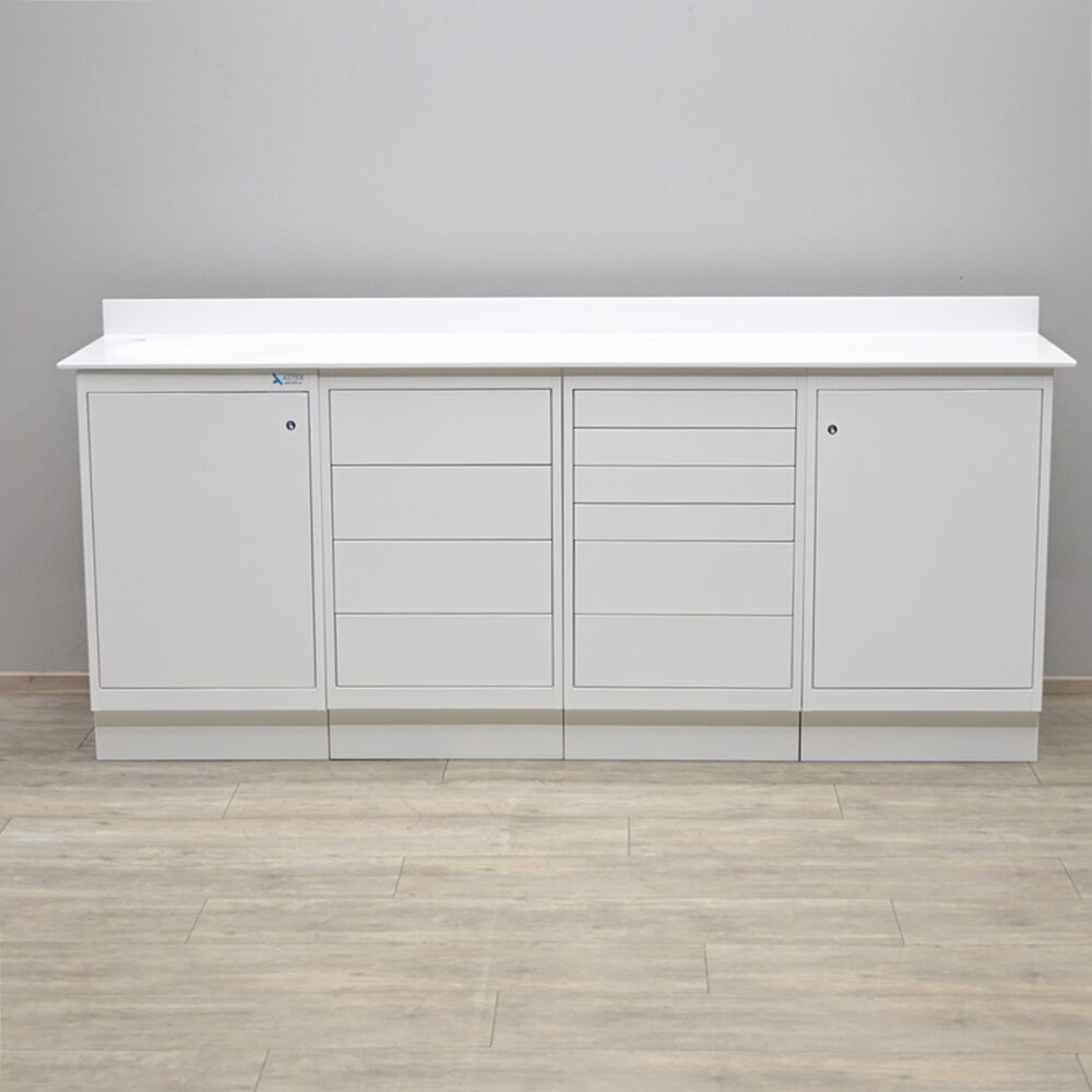 Astra Focus Plinth² 4er Behandlungszeile / Schrankzeile aus Stahl, neu | 336663