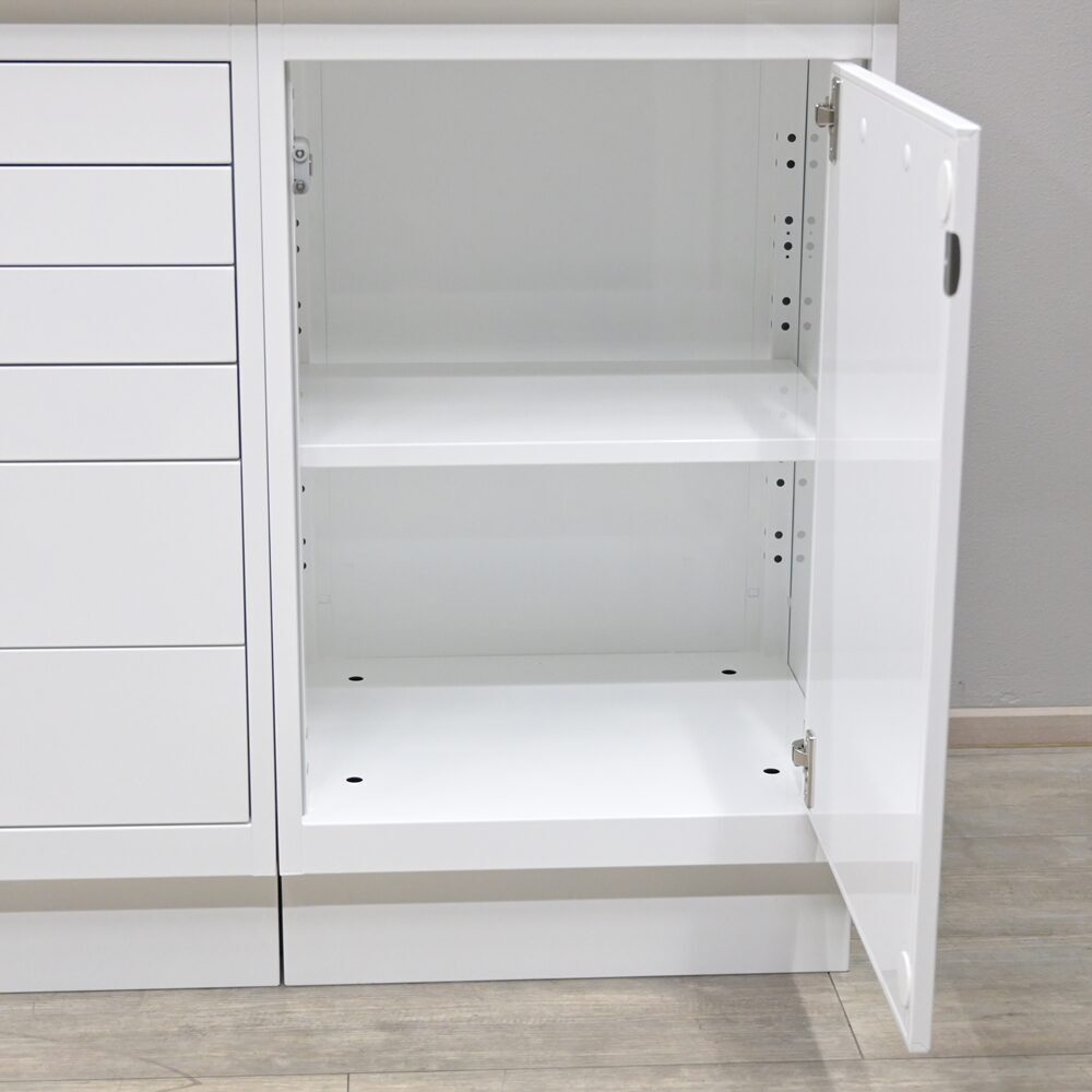 Astra Focus Plinth² 4er Behandlungszeile / Schrankzeile aus Stahl, neu | 336669