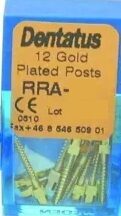 Dentatus Wurzelstift vergoldet RRA-EL6 (12 Stück) | 337466