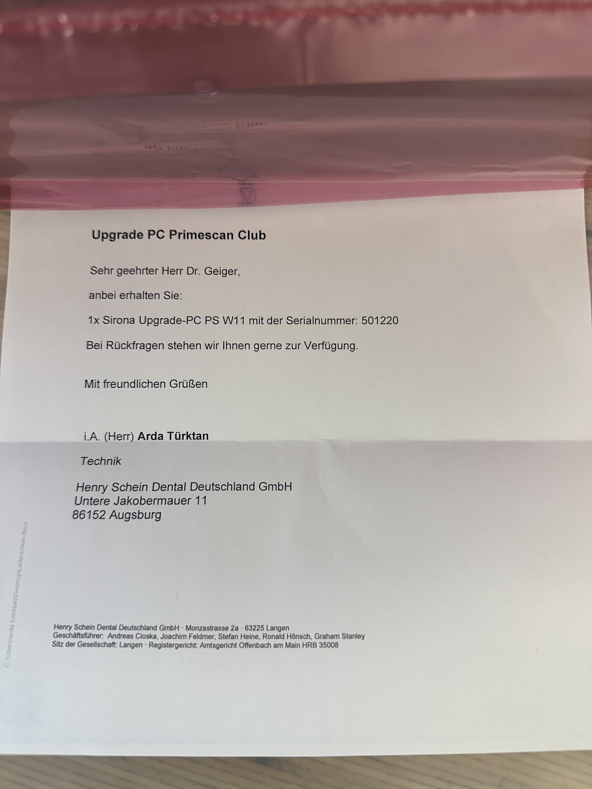 Sirona Primescan Upgrade PC | 336684