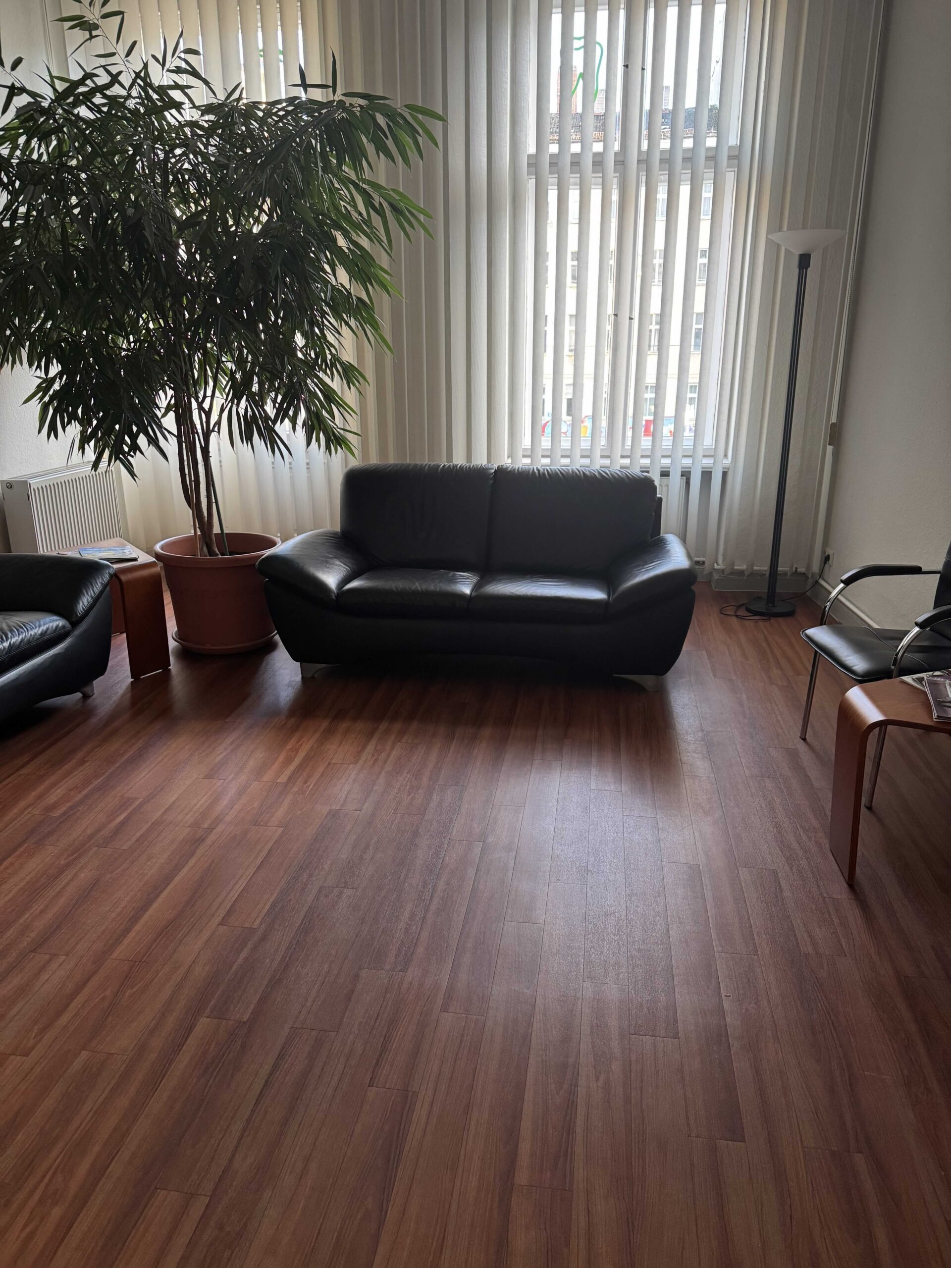 Wartezimmer Mobiliar Leder schwarz | 337255