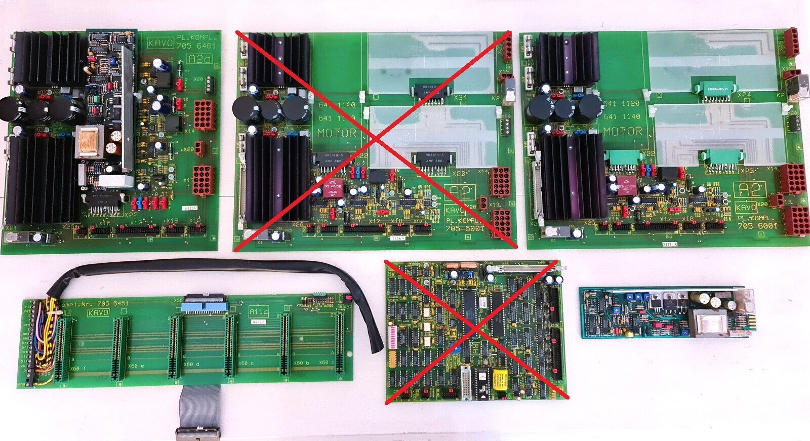 KaVo 1042 ⭐ 6x Hauptplatine Prozessorplatine Verteilerplatte Modul Konvolut 7056461 7056001 7056451 7056041 | 337434
