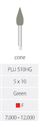 Universal-Polierer RA, Form: SPITZE, Körnung: fein (12 Stück) | 337160
