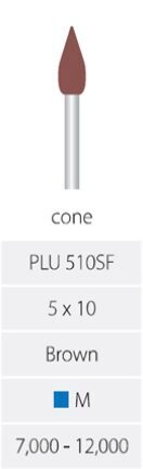 Universal-Polierer RA, Form: SPITZE, Körnung: Mittel (12 Stück) | 337151