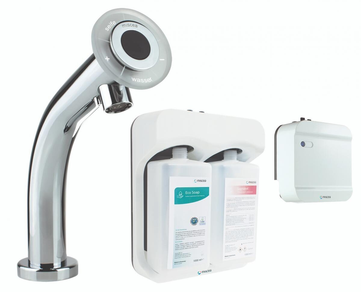 MISCEA Sensor-Wasserhahn mit Sensor-Desinfetions- und -Seifenspender-Funktion | 337805