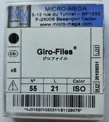 Giro-Files 21 mm ISO 55 rot 921/55 (2×6 St.) | 336737