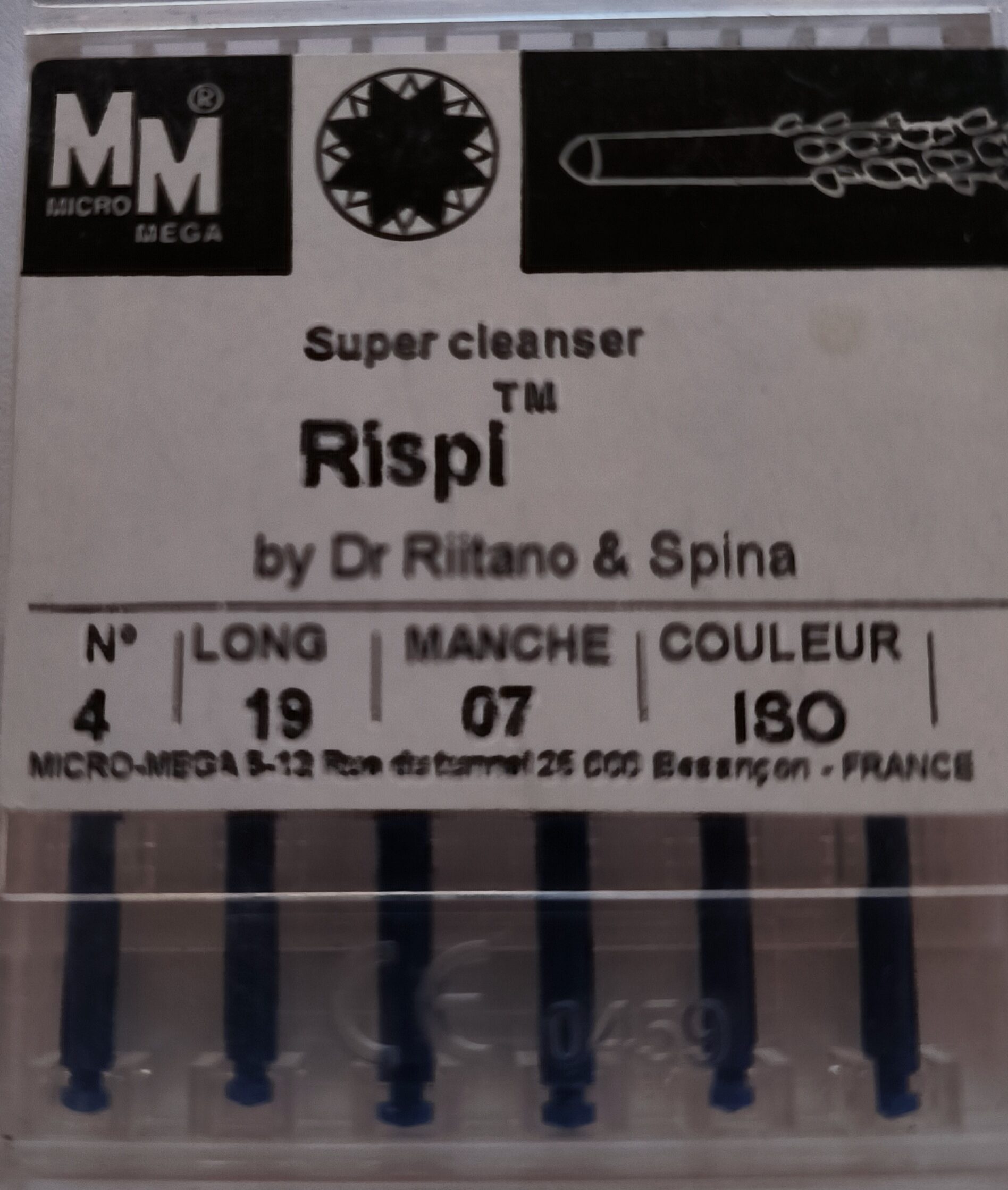 Rispi Winkelstück 19mm Nr. 4 blau (2x 6 Stück) | 336834