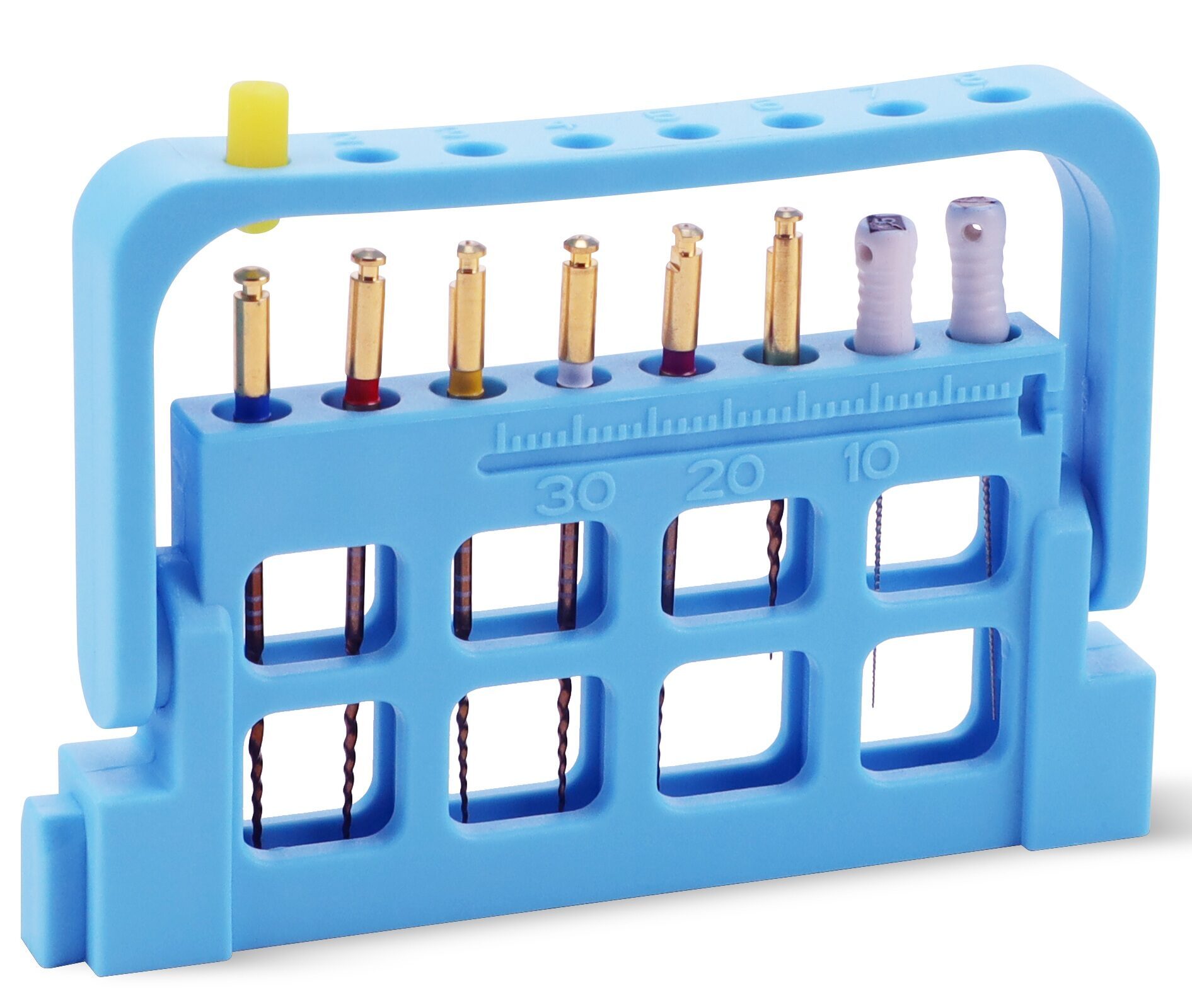 Endo-Ständer Dispenser mit Messlehre für 8 Feilen blau (3 Stück) | 337409