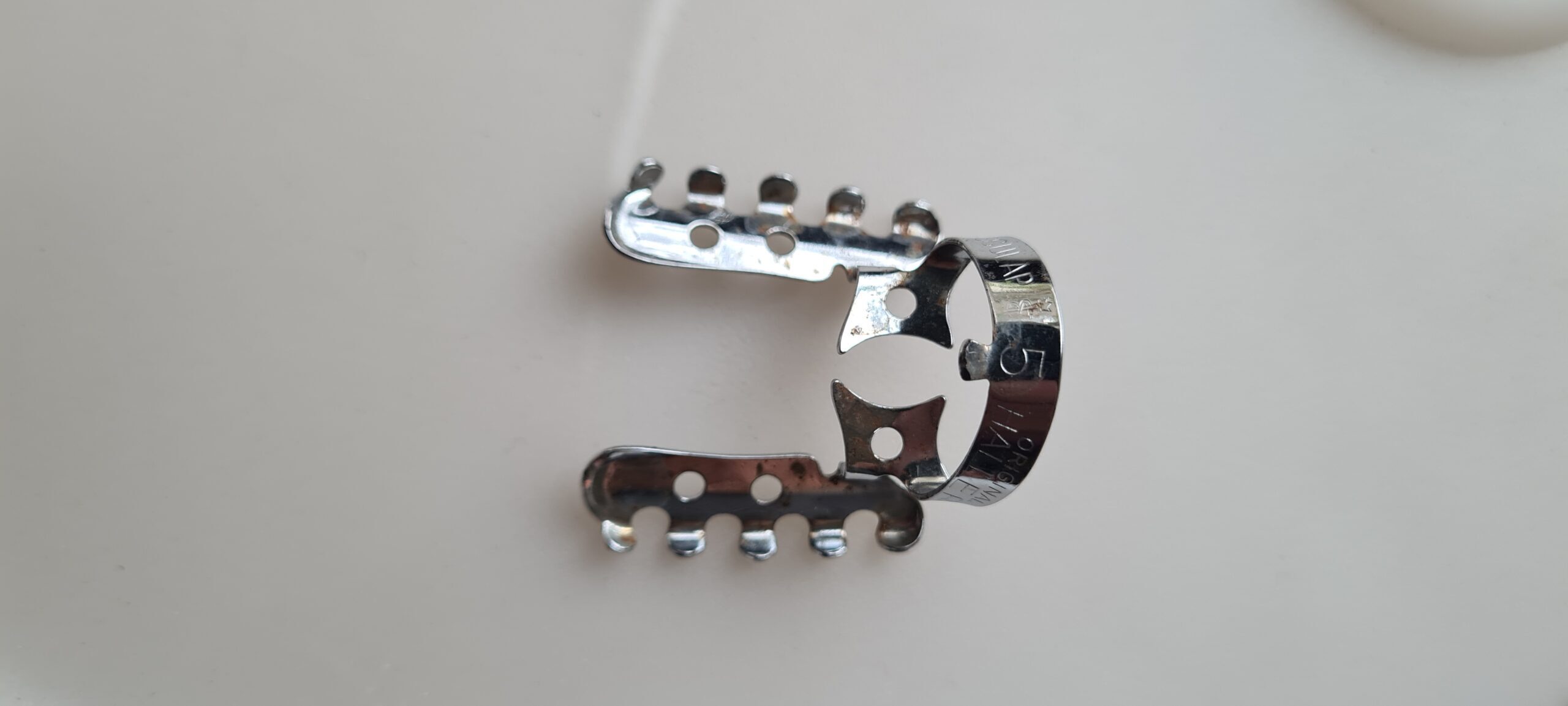 5 Original Hallerklammer Edelstahl/ Dental/ mit Zange | 338615