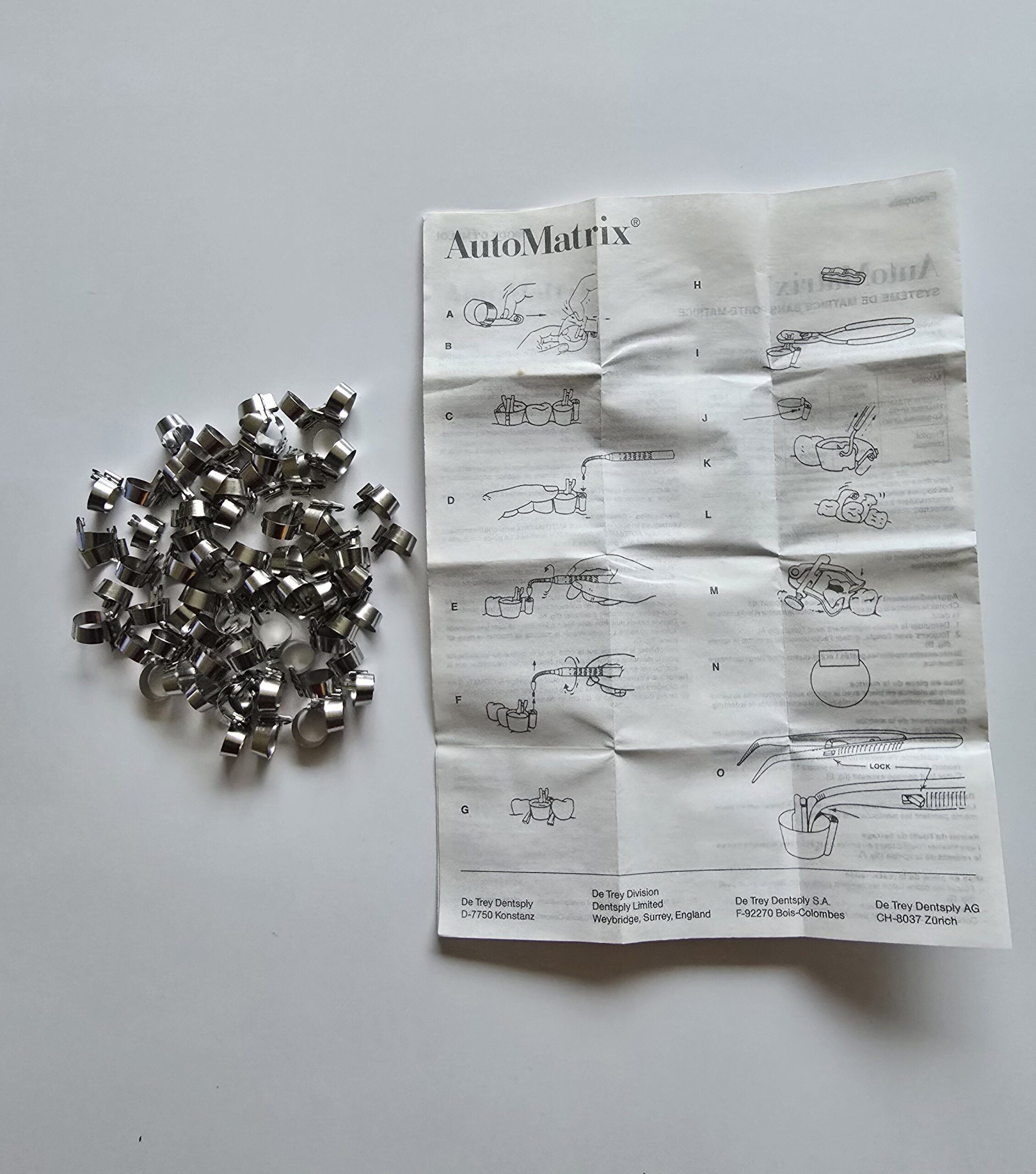 Original AutoMatrix Matrizenbänder Dentsply Sirona 72 Stück NR narrow / regular | 338275