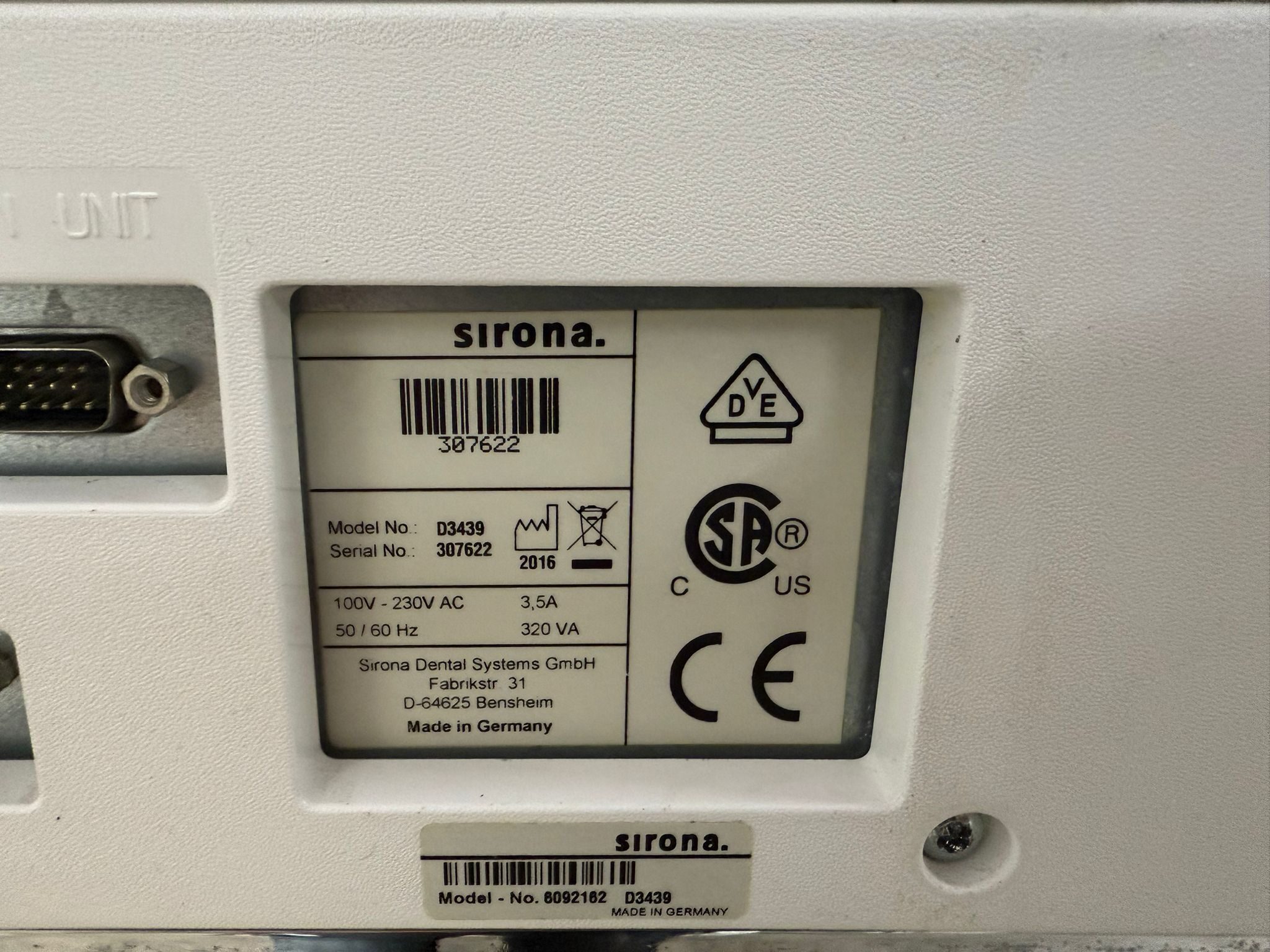 Sirona CEREC MC XL Premium Schleifmaschine für Nass und Trocken Schleifen Fräsen  Fräseinheit | 338567