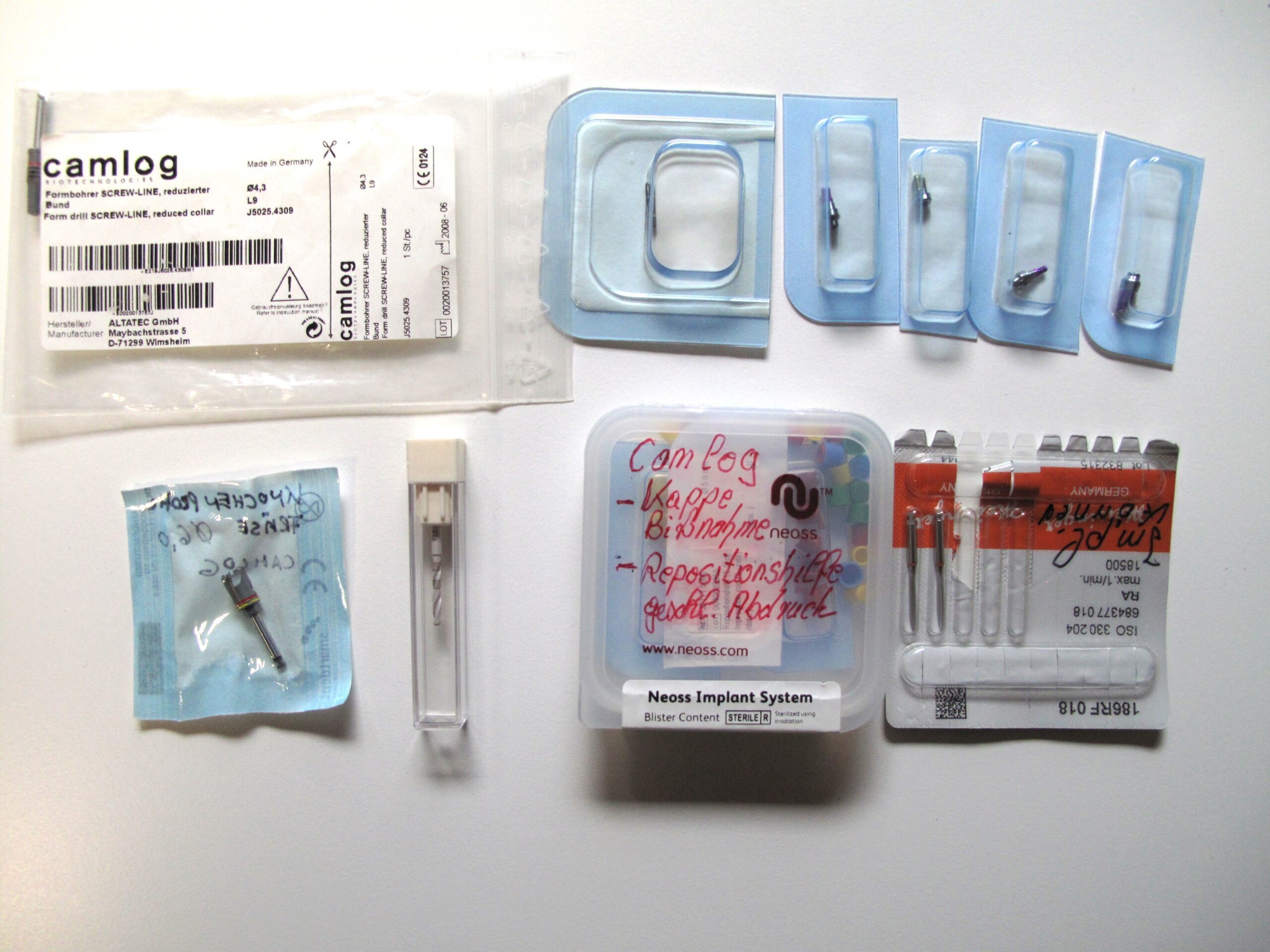 Camlog+Conelog-SCREW-LINE-Tray + Zubehör | 339282