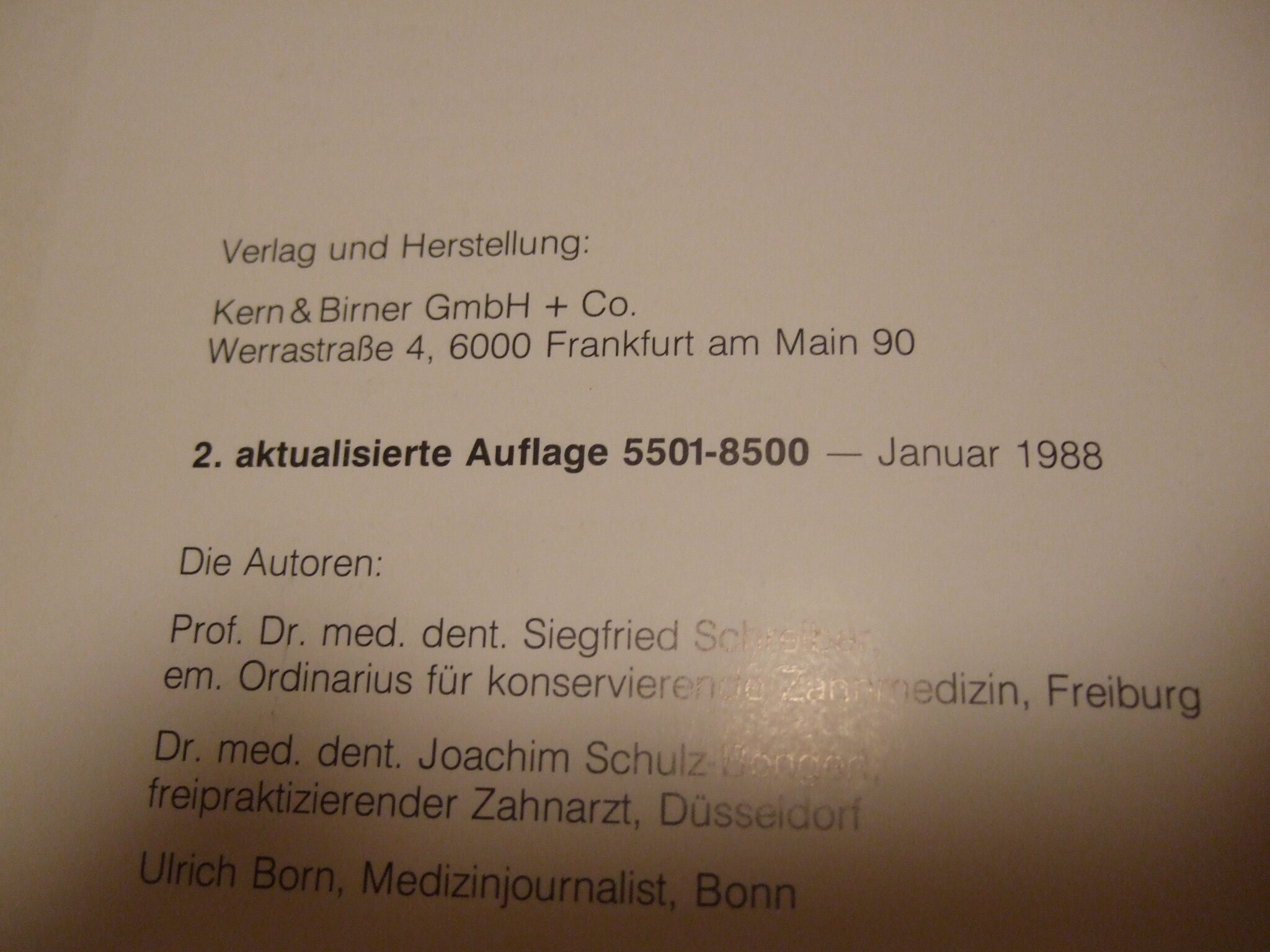 Zahnverlust – kein Schicksal von Dr. Joachim Schulz-Bongert | 338073