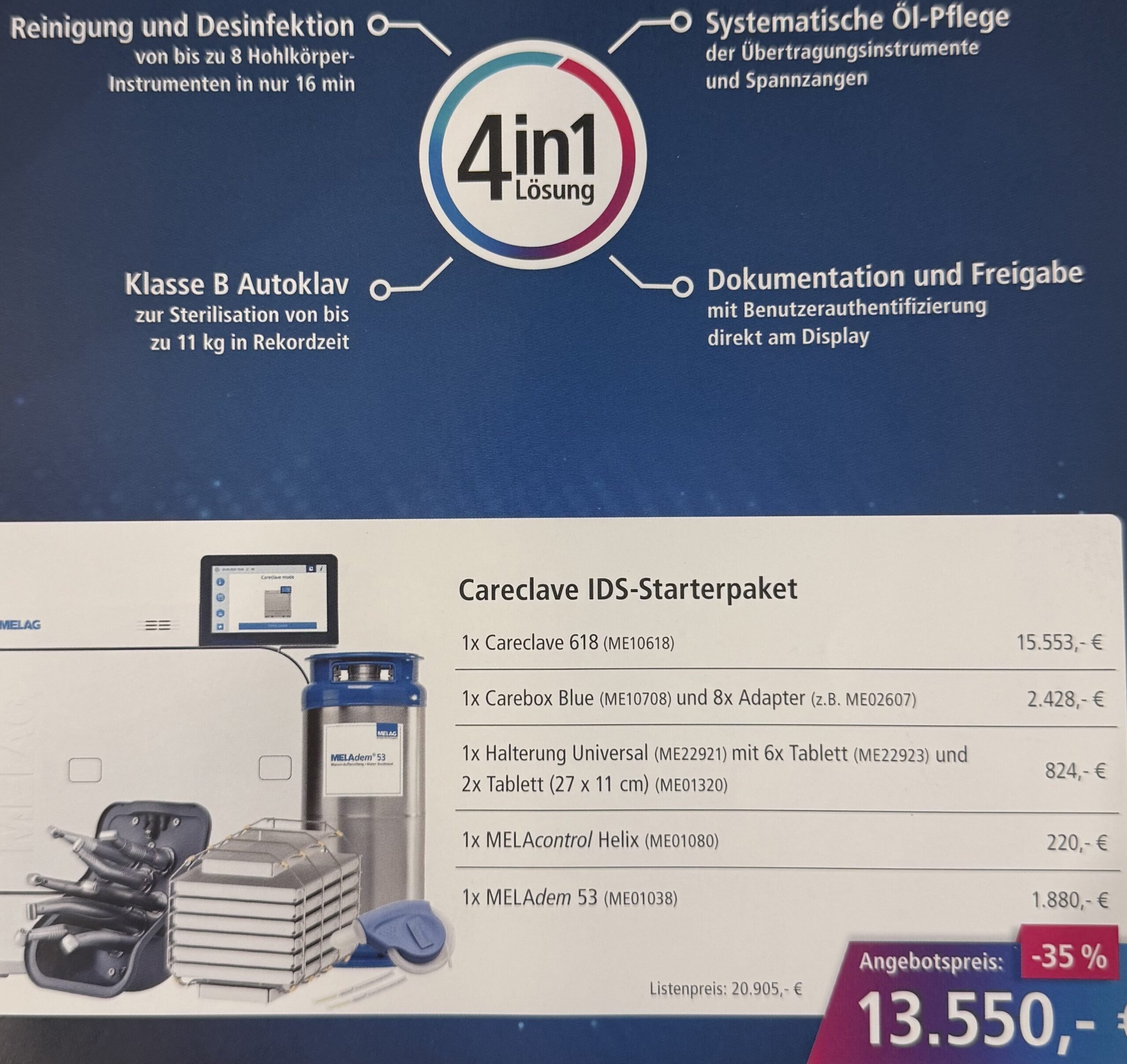 Melag CareClave IDS-Starterpaket | 338516