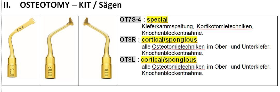 Mectron-Osteotomie-Kit/Piezosurgery | 339457